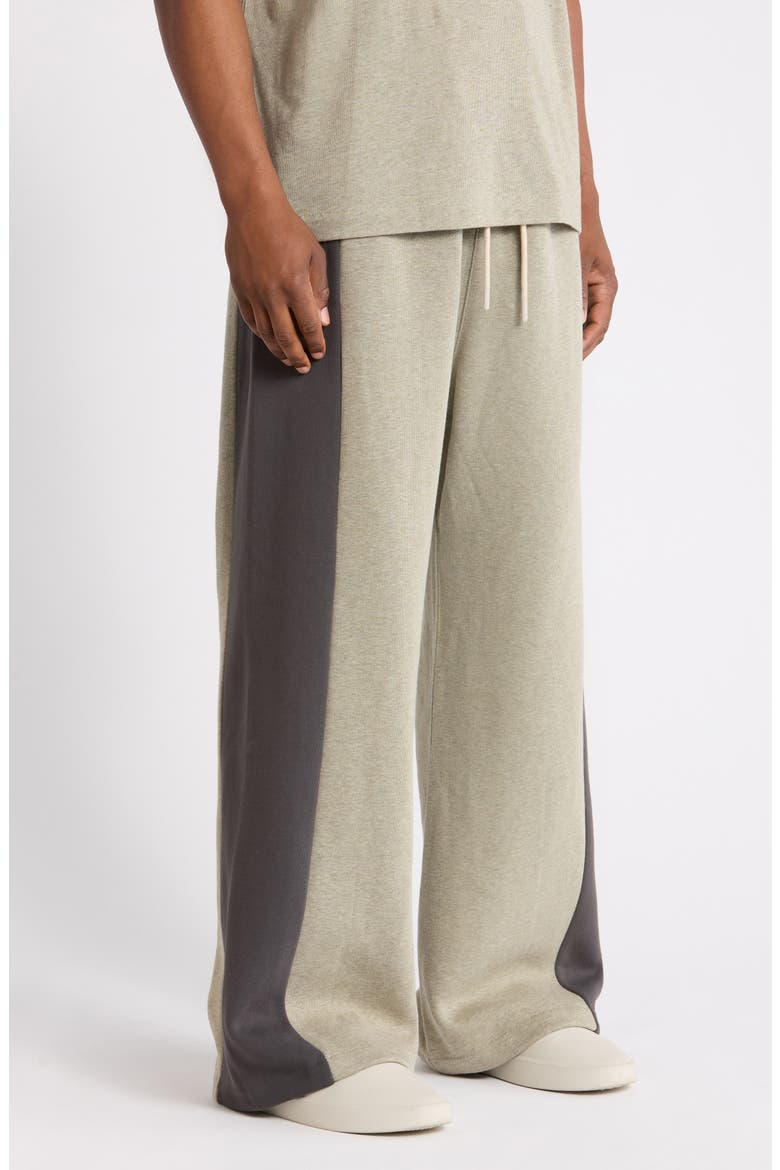 Panelled Lounge Pants, Alternate, color, SEAL HEATHER/ IRON GREY
