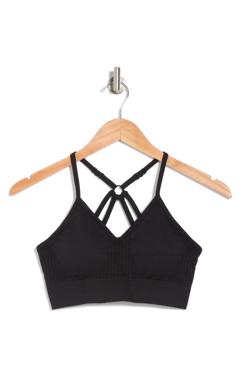 Z by Zella Strappy Seamless Sports Bra, Alternate, color,