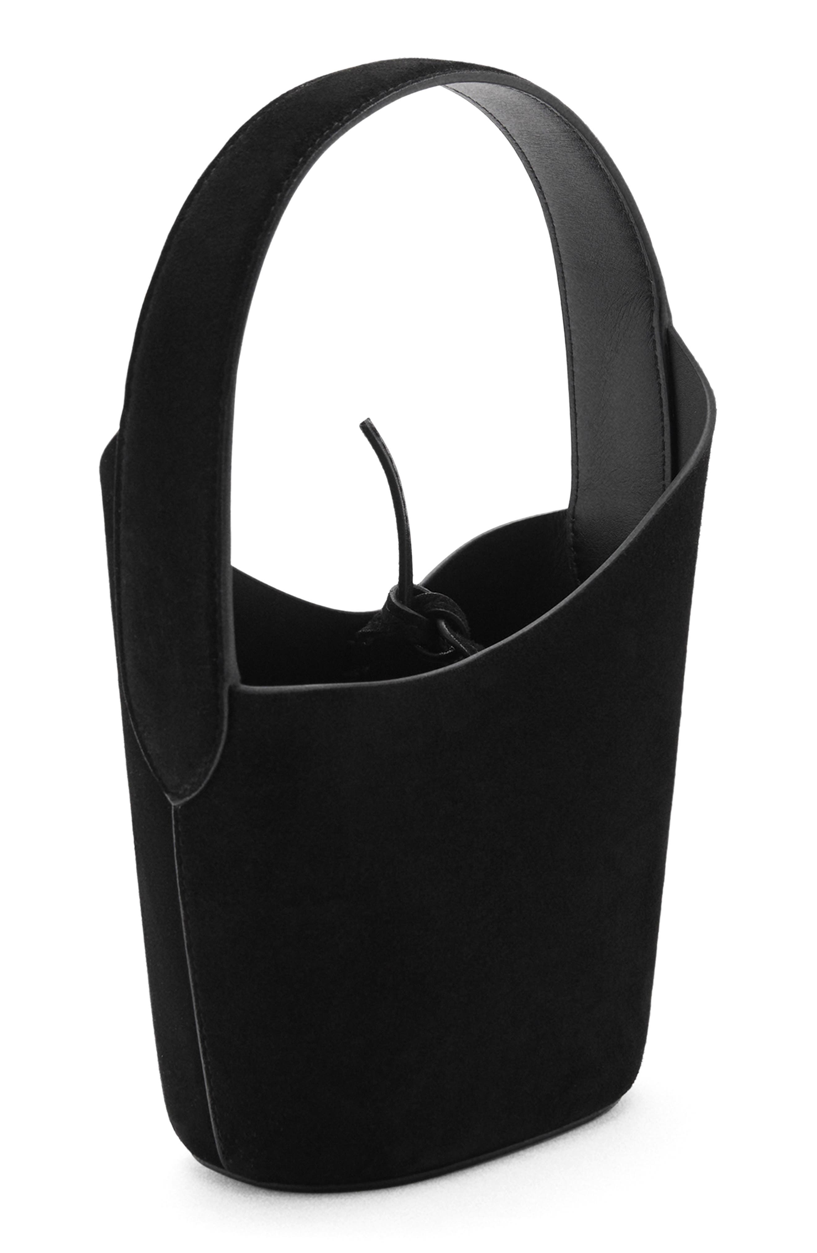 MANGO Leather Bucket Bag, Alternate, color, 