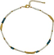 Loni Paul Jewelry Biwa Pearl and Kyanite Necklace