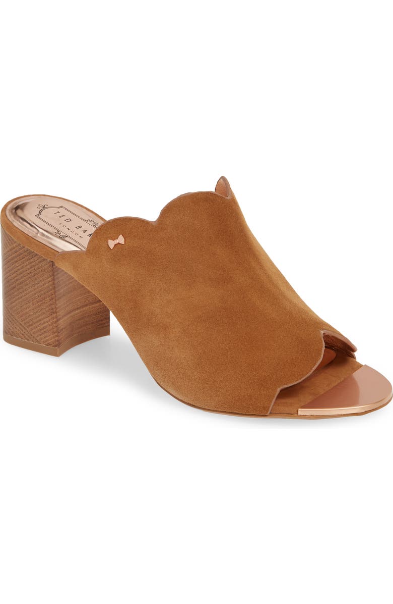 Ted Baker London Zinia Scalloped Slide Sandal, Main, color,