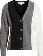 CITY BLUES Colorblock Cardigan