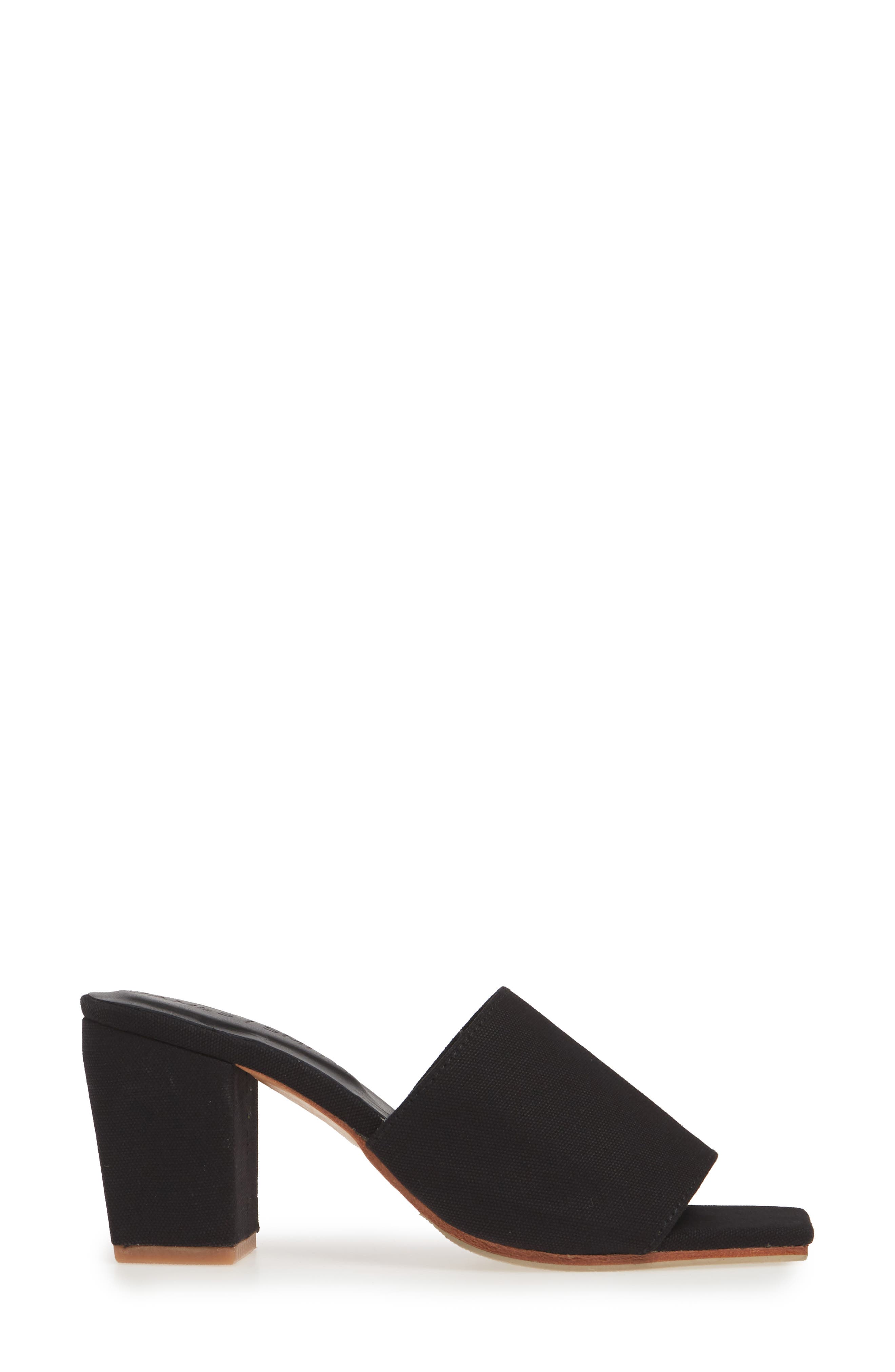 The Firenze Slide Sandal, Alternate, color, BLACK DENIM
