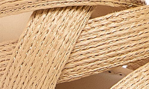 Cinq À Sept 80mm Dina Sandals In Natural Raffia