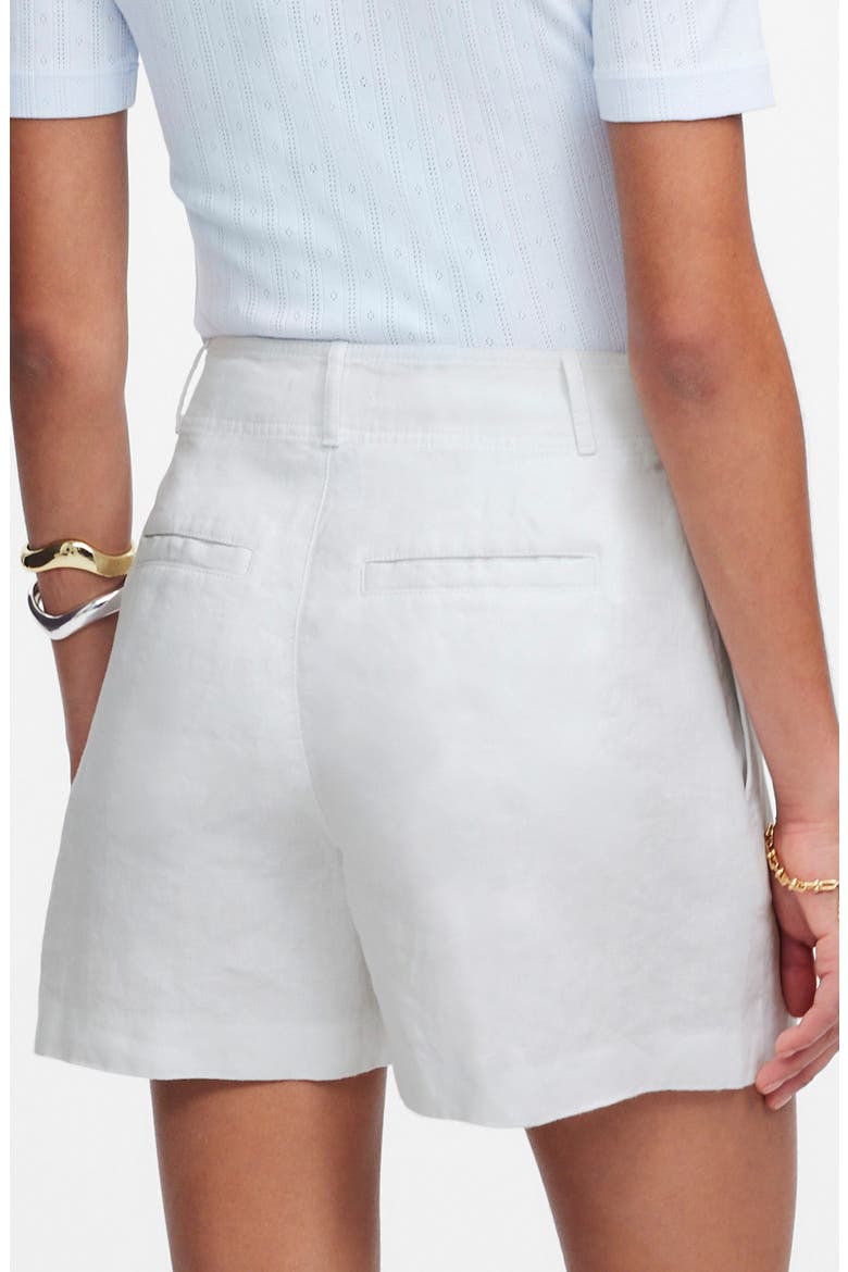 Pintuck Linen Shorts, Alternate, color, SALT