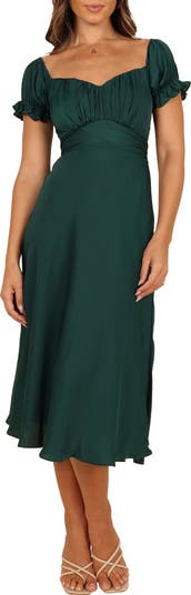 Mickenna Frill Tie Back Midi Dress
