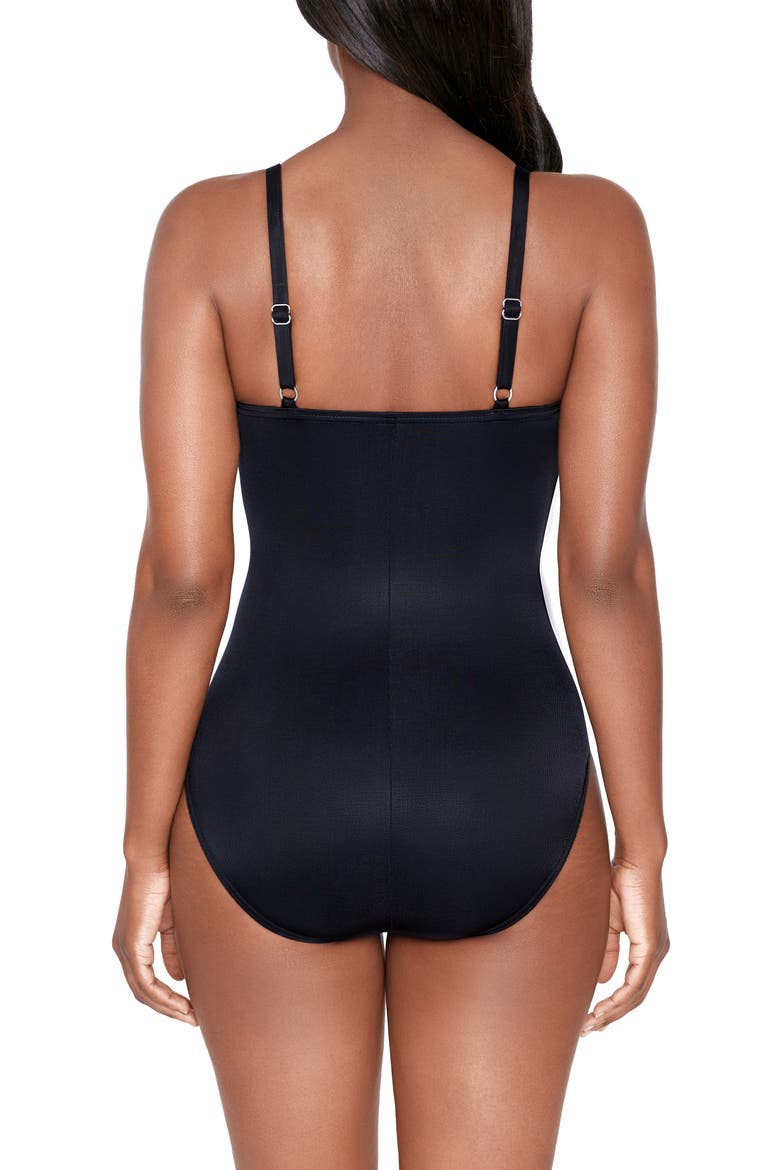 Mystify Underwire One-Piece Swimsuit, Alternate, color, BLACK