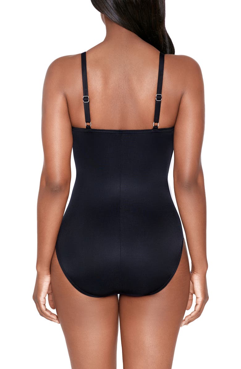 Miraclesuit<sup>®</sup> Mystify Underwire One-Piece Swimsuit, Alternate, color, Black