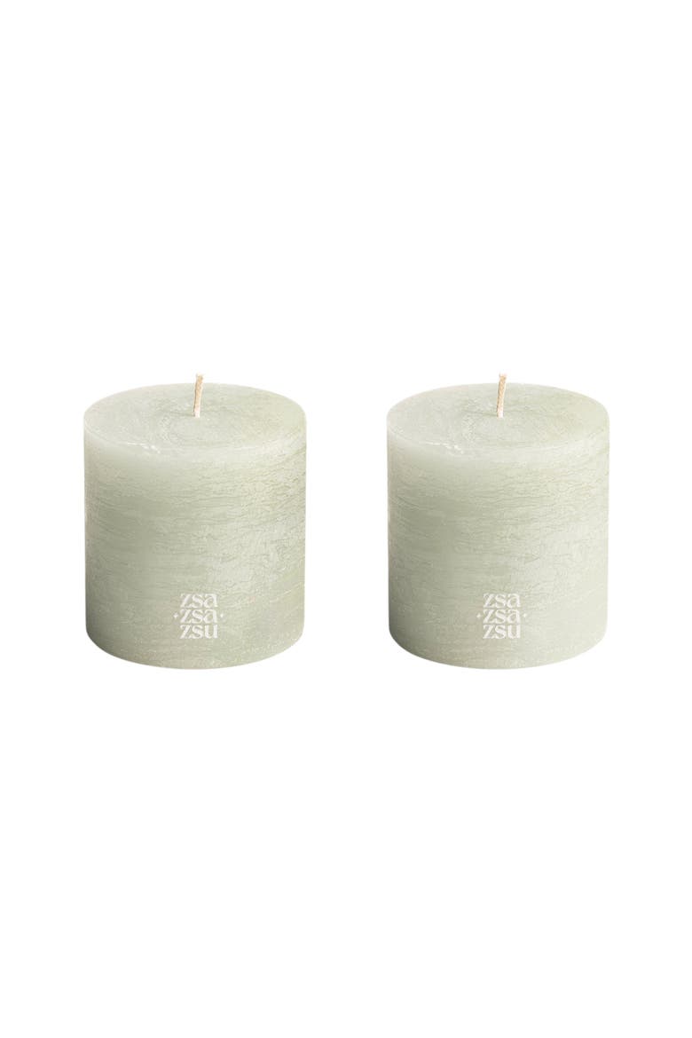 Deurne Pillar Candle 3.5 In Set of 2, Main, color, Aqua