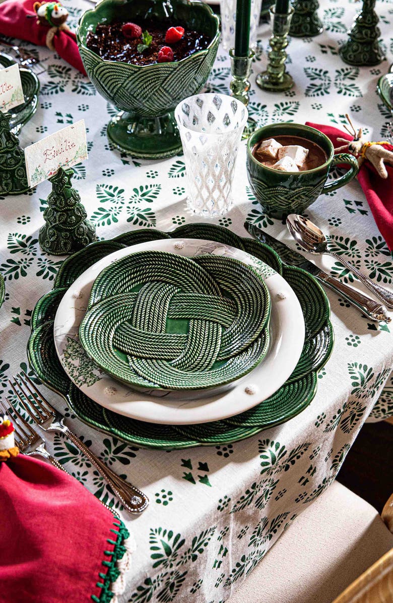 Juliska Le Panier Mystic Knot Charger Plate, Alternate, color, Basil