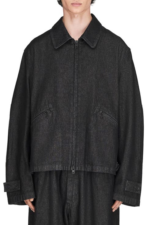 Zip Front Denim Jacket