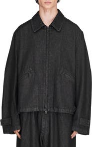 Y-3 Zip Front Denim Jacket