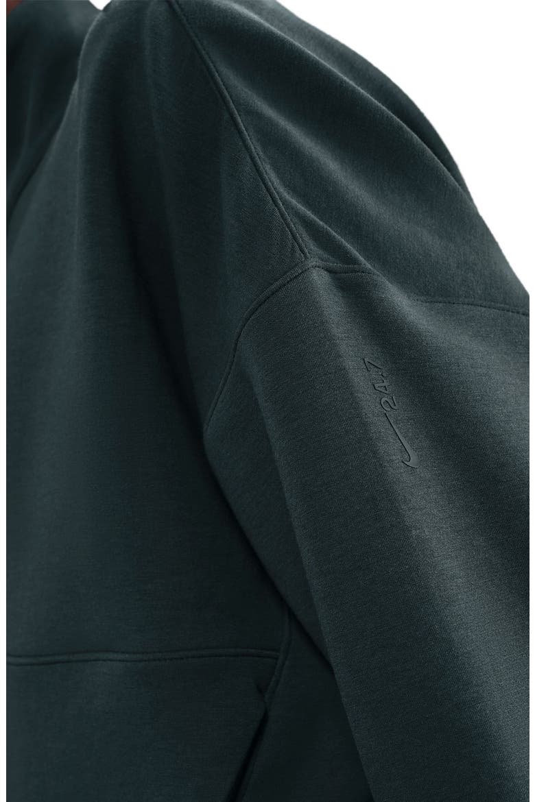 24.7 ImpossiblySoft Dri-FIT Oversize Half Zip Top, Alternate, color, SEAWEED