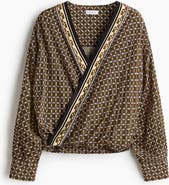 H&M Viscose Wrap Blouse