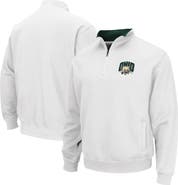 COLOSSEUM Men's Colosseum White Ohio Bobcats Tortugas Logo Quarter-Zip Jacket