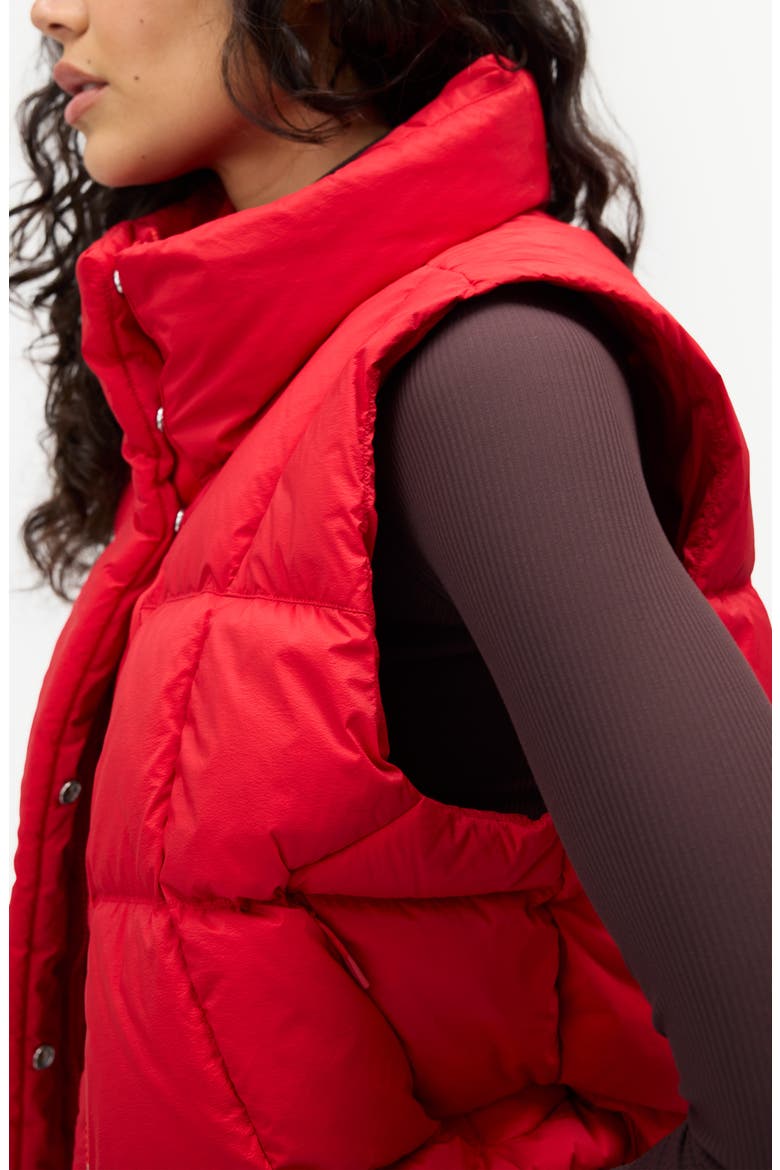 Louise Down Vest, Alternate, color, ROUGE