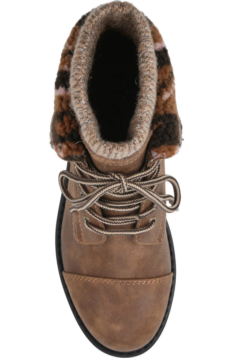 CLIFFS BY WHITE MOUNTAIN Duena Faux Shearling Trimmed Hiking Boot, Alternate, color,