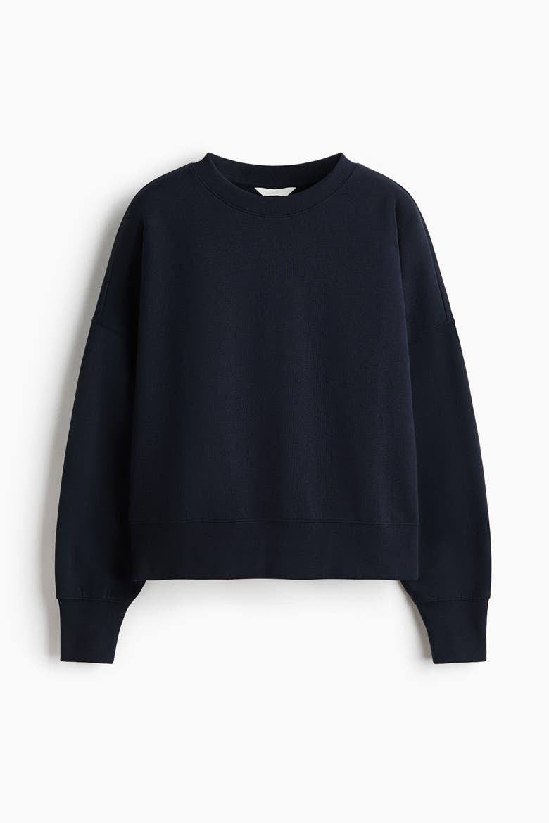 Oversized Sweatshirt, Alternate, color, Navy blue