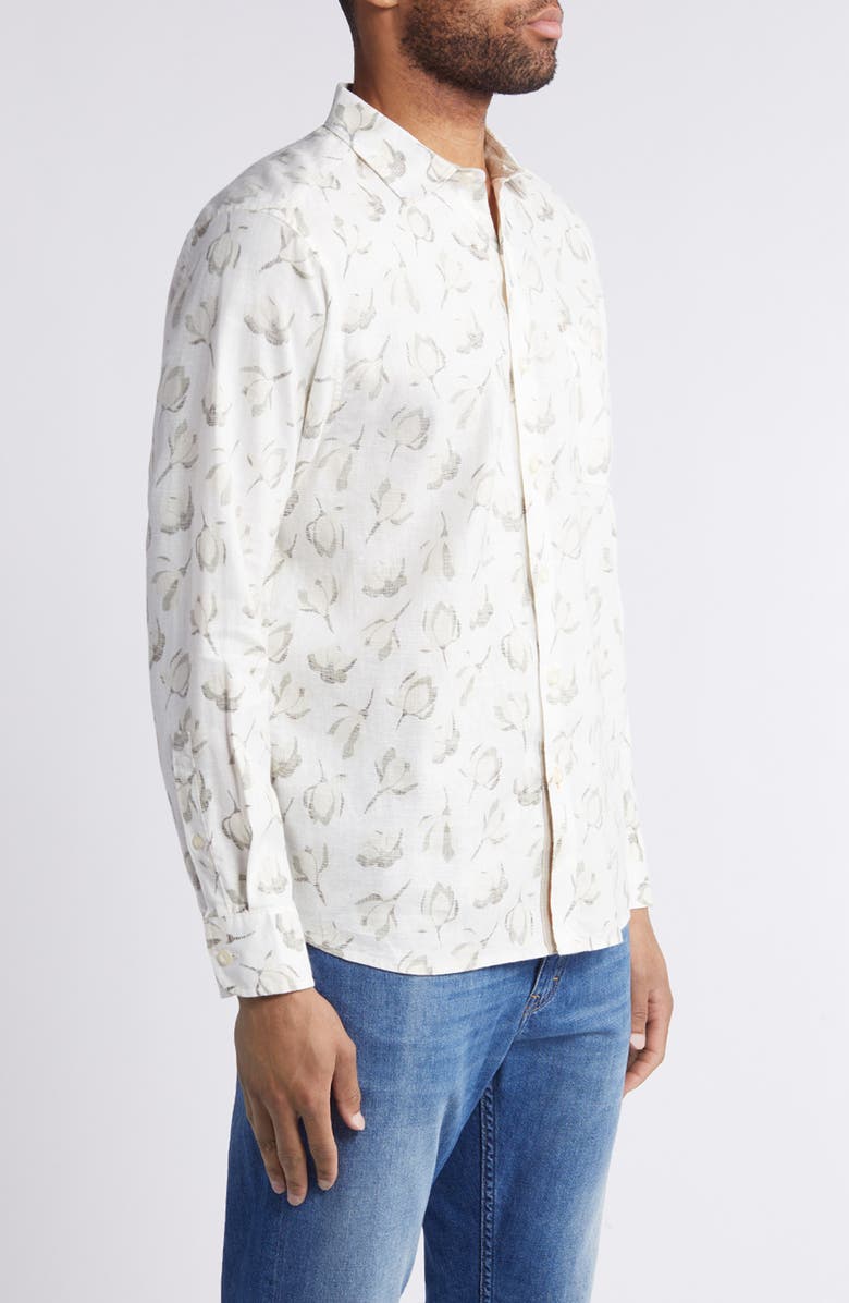 Tommy Bahama Barbados Breeze Magnolia Bloom Stretch Button-Up Shirt, Alternate, color, 