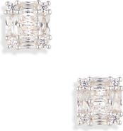 NORDSTROM RACK Cubic Zirconia Square Stud Earrings