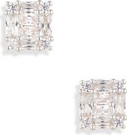 NORDSTROM RACK Cubic Zirconia Square Stud Earrings