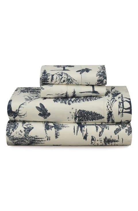 Mountain Toile Heavyweight Cotton Sheet Set
