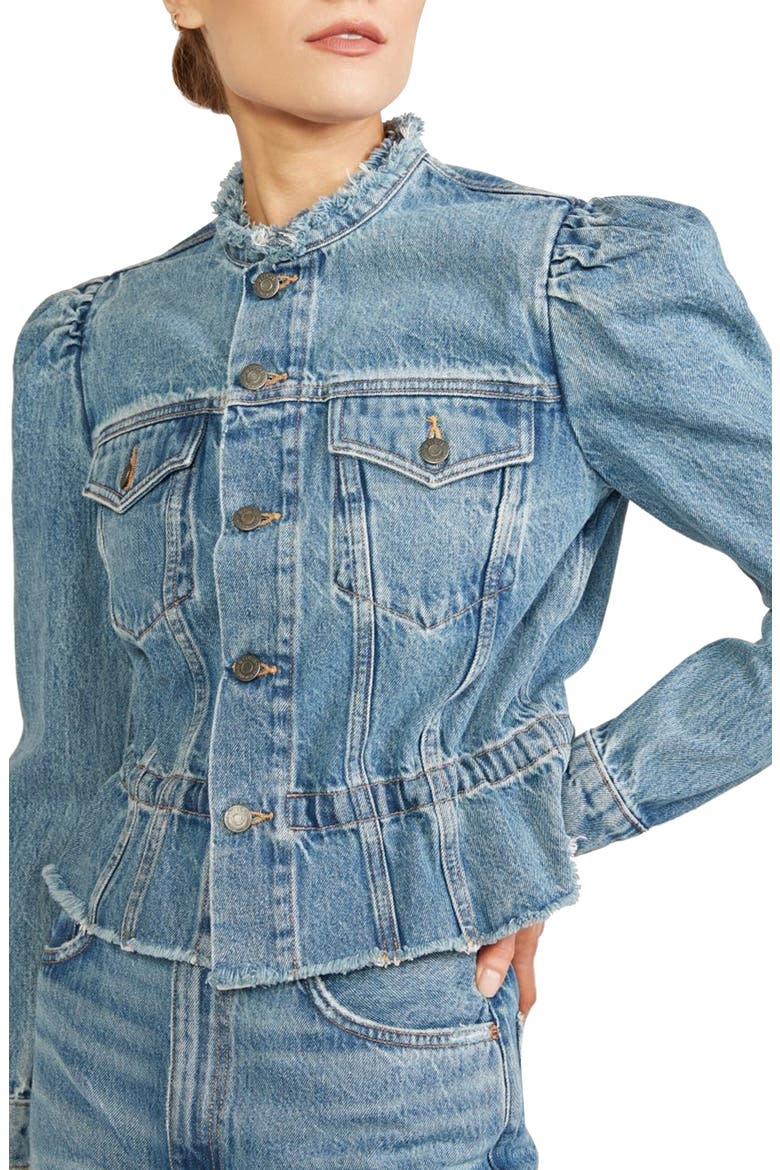 Remi Reconstructed Denim Jacket, Main, color, LOST RIVER 2ND LIFE