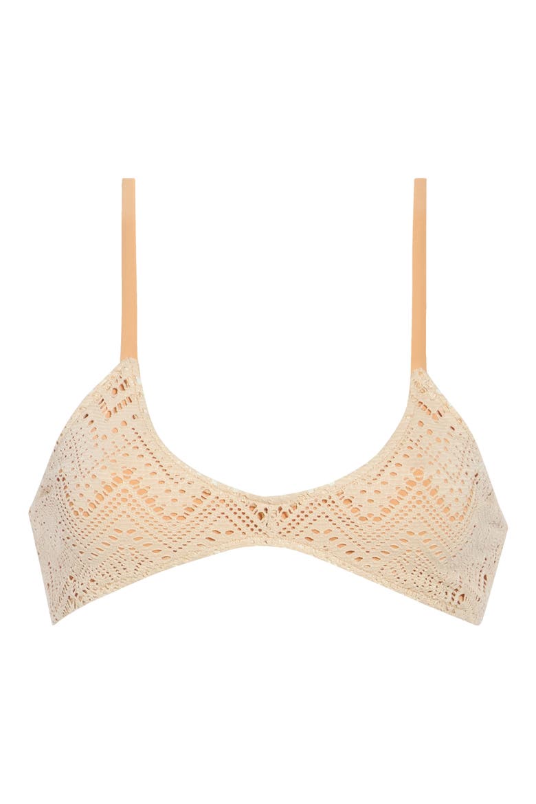 Misty Crop Bikini Top, Alternate, color, SAND