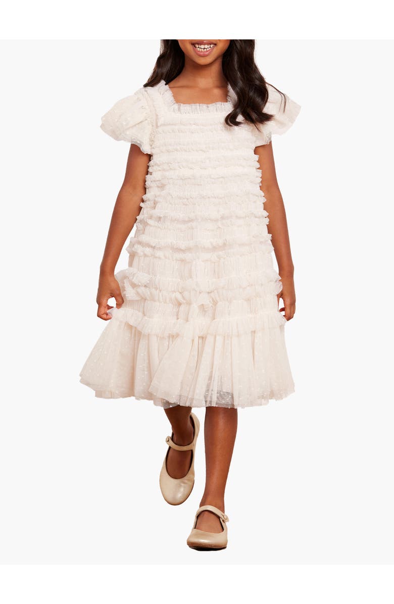 Needle & Thread Lisette Kids Dress, Main, color, Cream