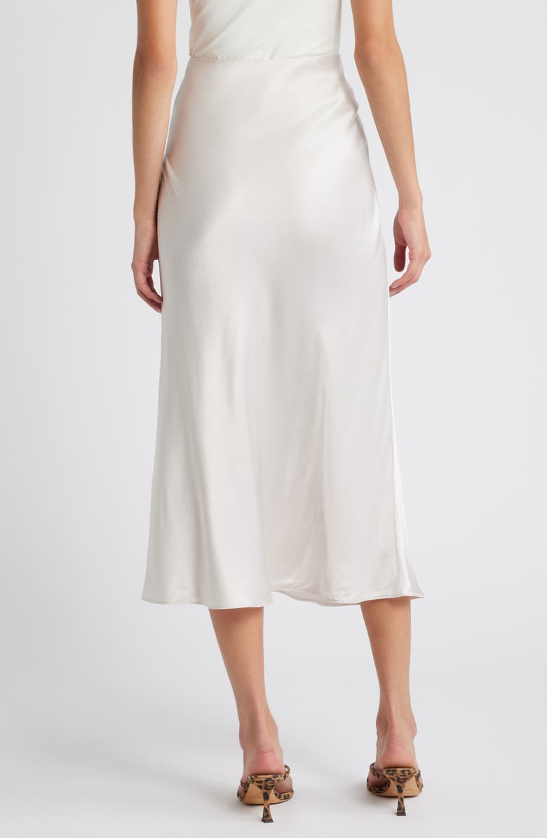 Rails Anya Satin Midi Skirt, Alternate, color, Ivory