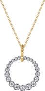Gabriel & Co. Bujukan Diamond Circle Pendant Necklace