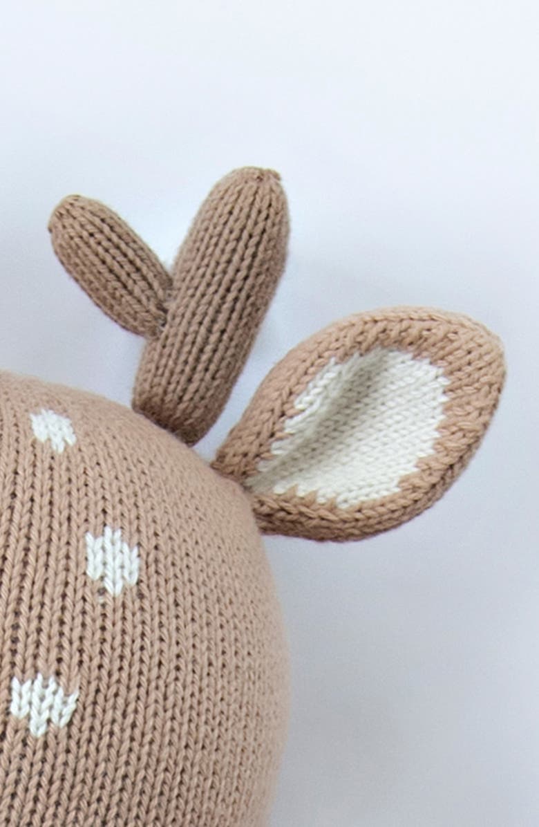 cuddle+kind Elliot the Fawn Stuffed Animal, Alternate, color, Brown/ Green