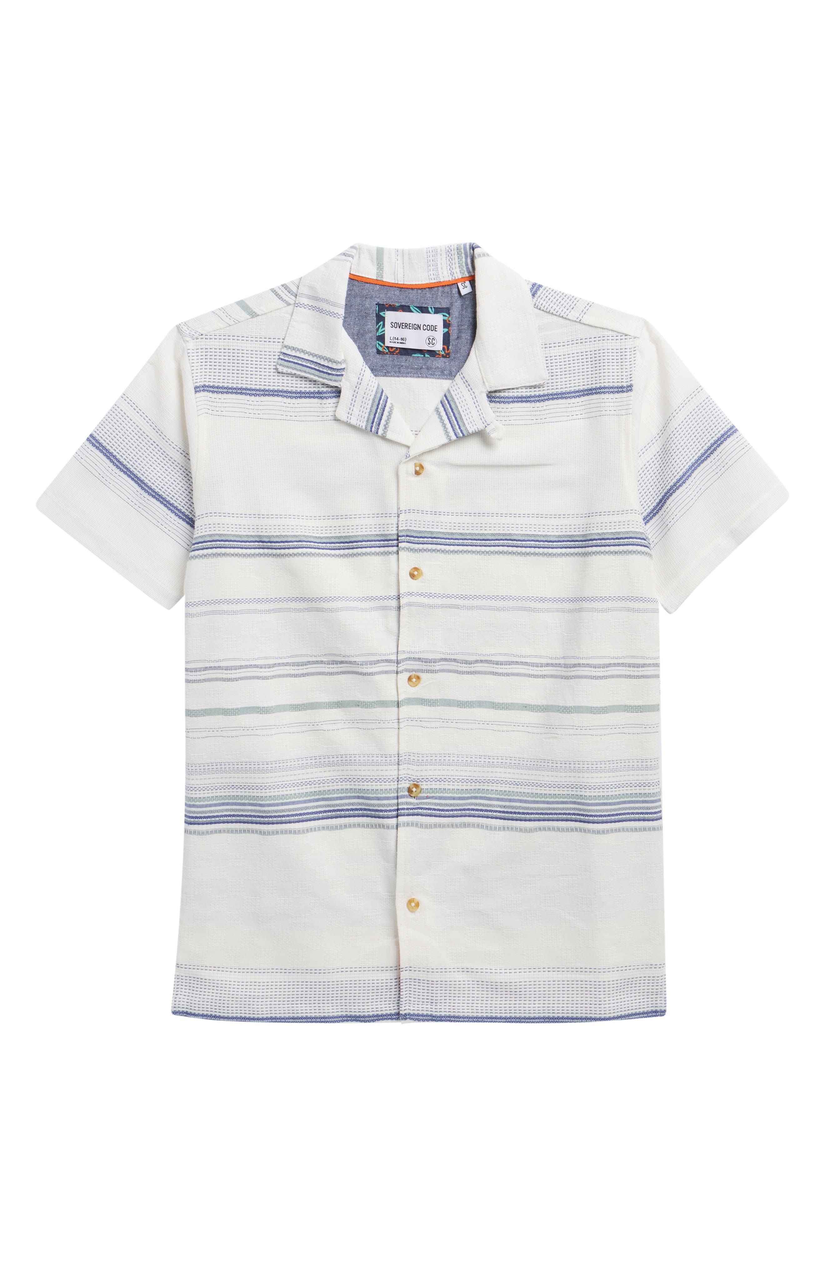 Sovereign Code Kids' Hartman Short Sleeve Cotton Camp Shirt
