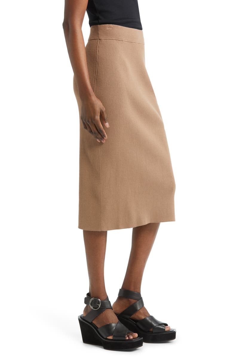 rag & bone Asher Side Button Rib Sweater Skirt, Alternate, color,