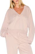 SKIMS V-Neck Fleece Pullover