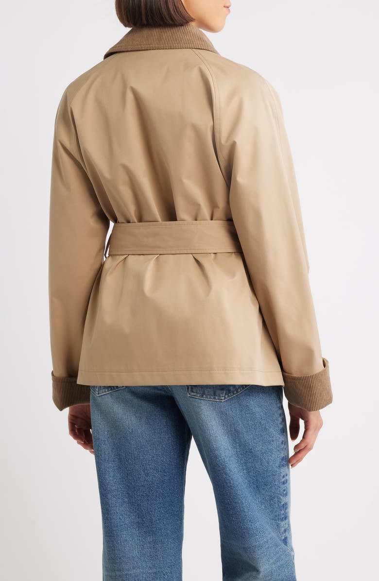 Sam Edelman Short Trench Coat, Alternate, color, Sand
