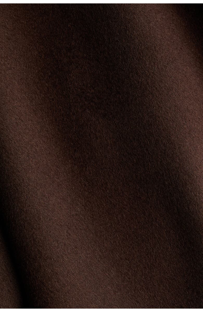 H&M Handmade Wool-blend Coat, Alternate, color, Dark Brown