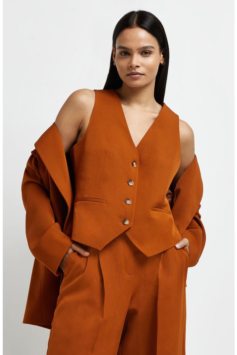 Waistcoat, Alternate, color, LIGHT BROWN