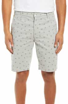 AG Griffin Geo Print Flat Front Shorts