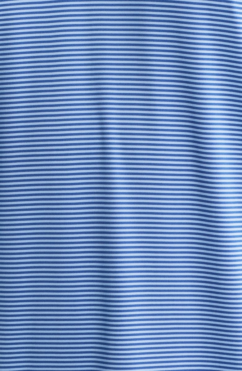 Peter Millar Featherweight Market Stripe Long Sleeve Performance Polo, Alternate, color, Windsor Blue