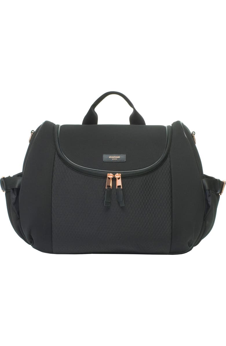 Storksak Poppy Lux Convertible Diaper Bag, Main, color,