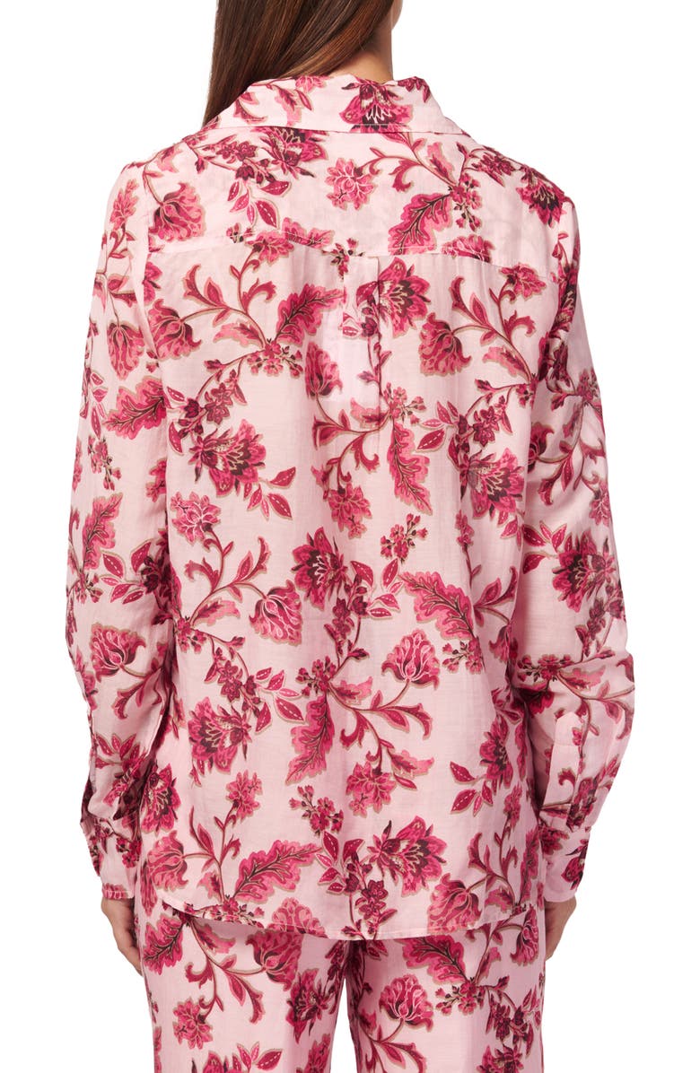 CAMI NYC Rafella Cotton & Silk Button-Up Shirt, Alternate, color, 