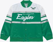 Mitchell & Ness Men's Mitchell & Ness Kelly Green Philadelphia Eagles Head Coach Lightweight Full-Snap Satin Jacket