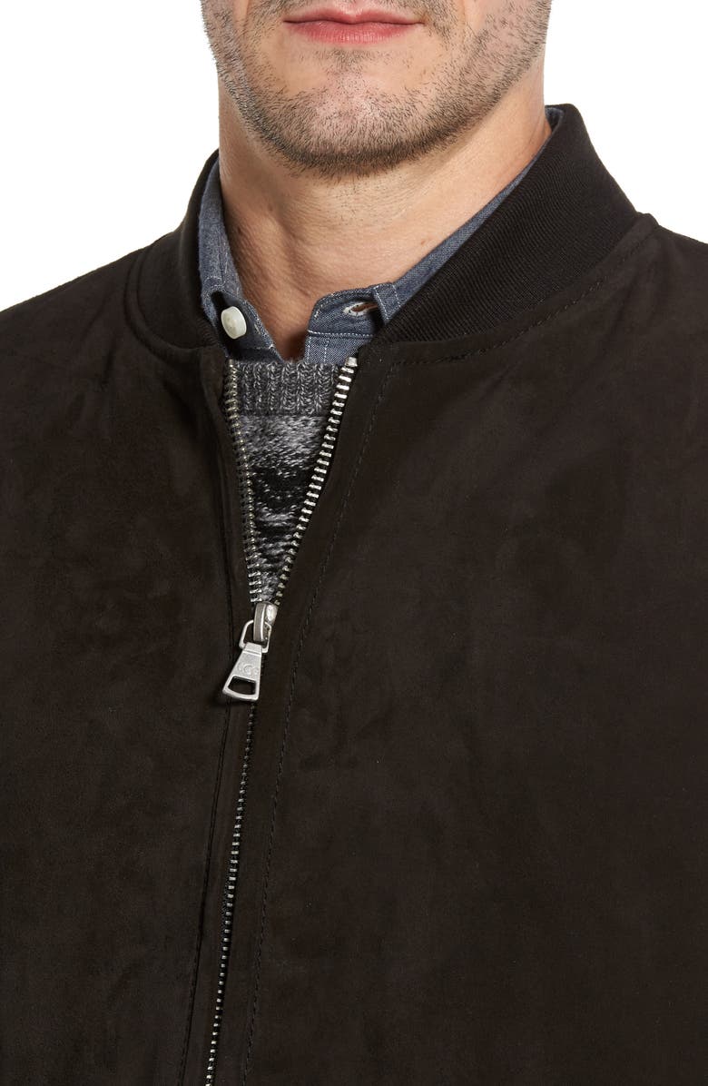 UGG<sup>®</sup> Suede Bomber Jacket, Alternate, color, 