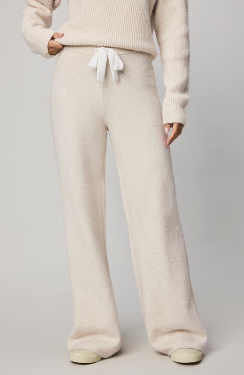Splendid Stassi Rib Side Sweater Pants In Neutral