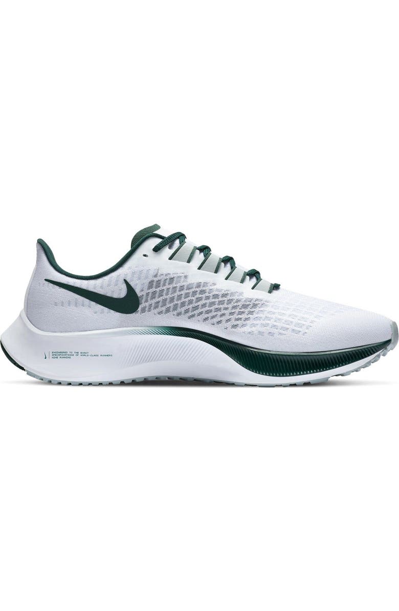 Nike Unisex Nike White Michigan State Spartans Pegasus 37 Running Shoes, Alternate, color,