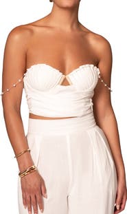 JLUXLABEL Arielle Corset Crop Top
