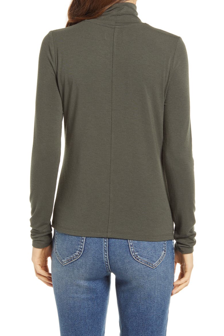Norfolk Turtleneck Shirt, Alternate, color, HARVEST GREEN