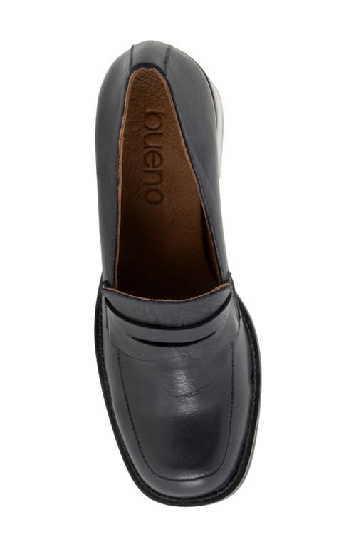 Bueno Ruth Penny Loafer Pump In Blue