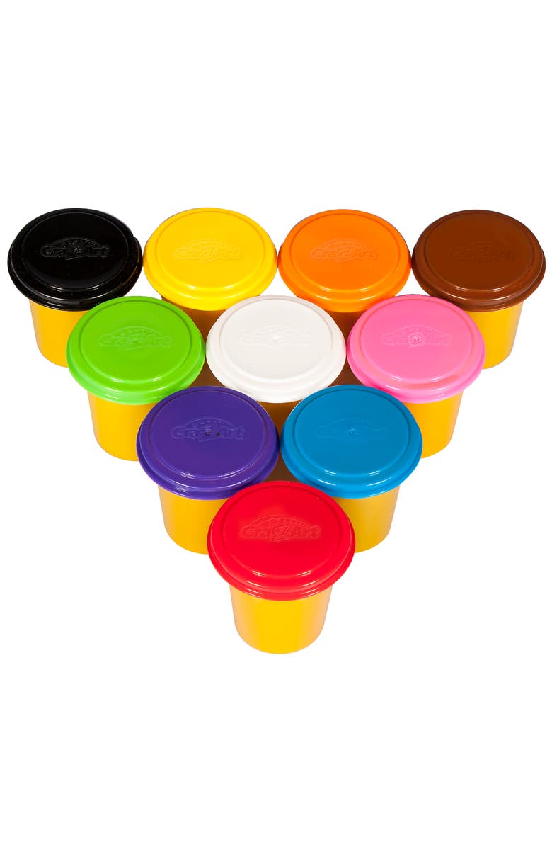 CRA-Z-ART Softee Dough Smart Pack In Assorted Colors, 10 Cans, Alternate, color, Multicolored